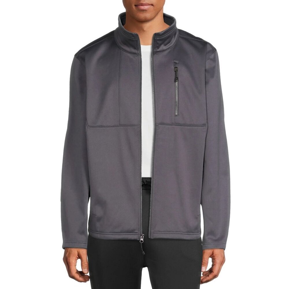 Swiss Tech Performance Gear Mens Soft Shell Full Zip Jacket Grey- XL ( 46-48)
